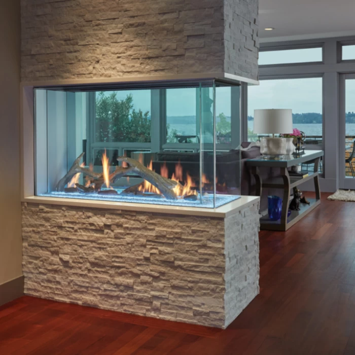 Davinci Custom Pier Linear Fireplace 1